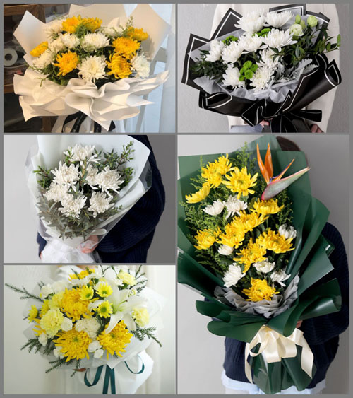 黑龙江牡丹江穆棱市共和乡白事花束代送